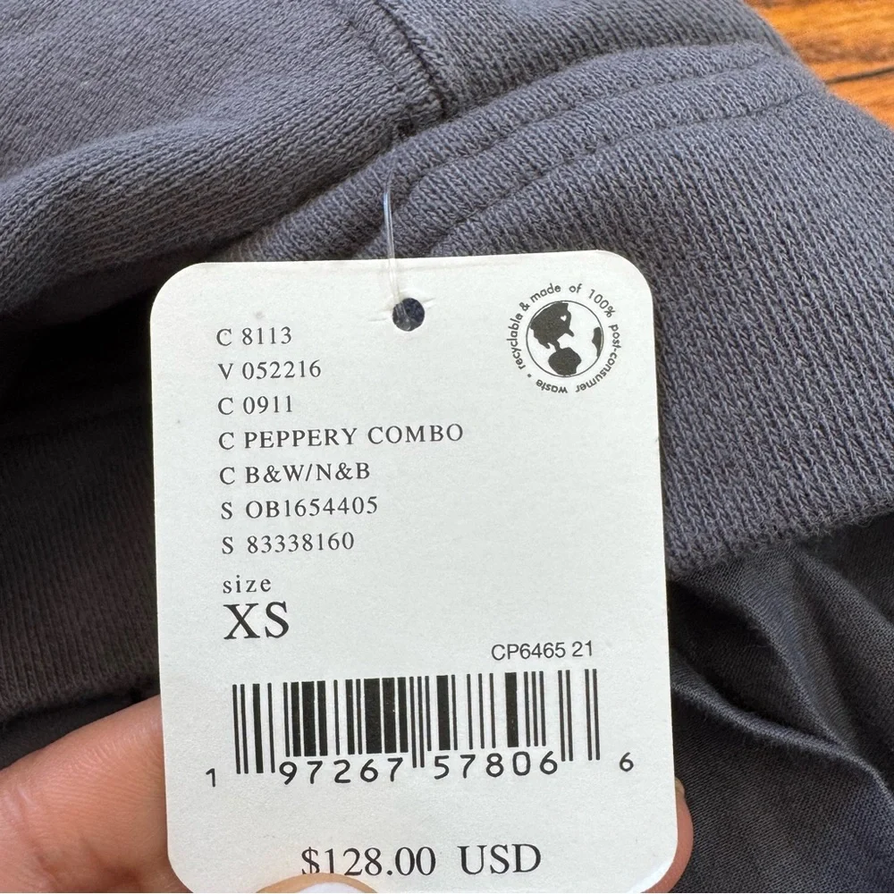 NWT Free People Eleonor Layered Oversized Boho Gray Sweatshirt Minidress - Picture 13 of 15